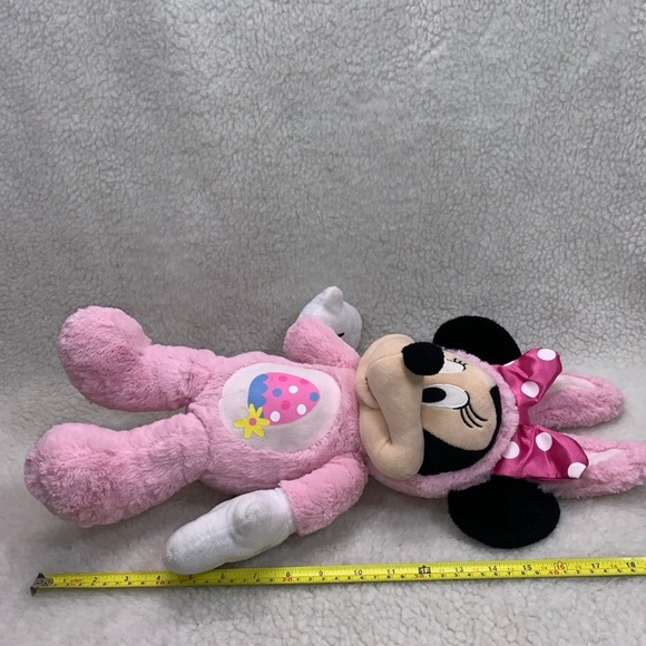 Minnie Mouse plush pink Easter bunny 20" bunny ears Disney Just Play - Picture 11 of 12